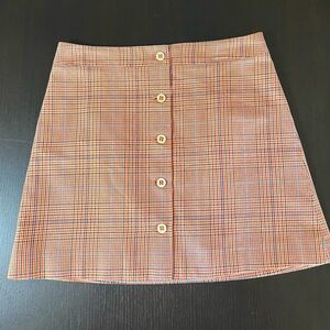 PAUL & JOE PARIS MINI SKIRT PLAID SIZE 36